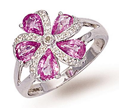 Ampalian Jewellery Pink Sapphire Ring (440)