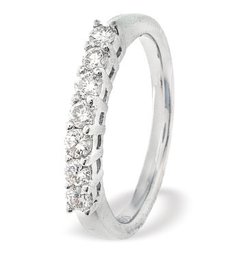 Ampalian Jewellery Platinum Diamond Eternity Ring (091)