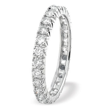 Ampalian Jewellery Platinum Diamond Full Eternity Ring (105)