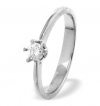Ampalian Jewellery Platinum Diamond Solitaire Engagement Ring