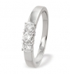 Ampalian Jewellery Platinum Diamond Trilogy Engagement Ring