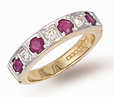 Ampalian Jewellery Ruby Eternity Ring (197)