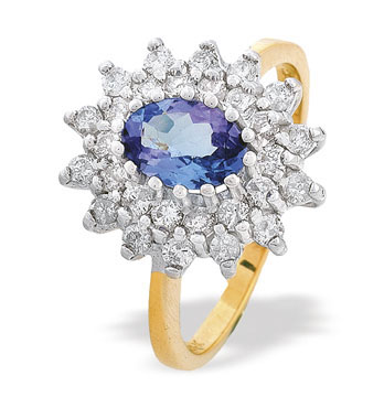 Tanzanite Diamond Gold Ring (267)