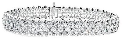 White Gold Diamond Bracelet (036)