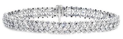 Ampalian Jewellery White Gold Diamond Bracelet (037)