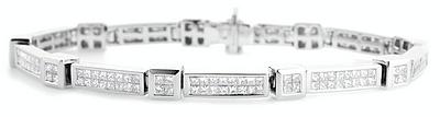 White Gold Diamond Bracelet (038)
