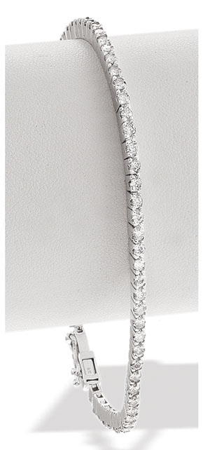 Ampalian Jewellery White Gold Diamond Bracelet (217)