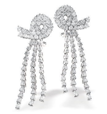 Ampalian Jewellery White Gold Diamond Earrings (145)