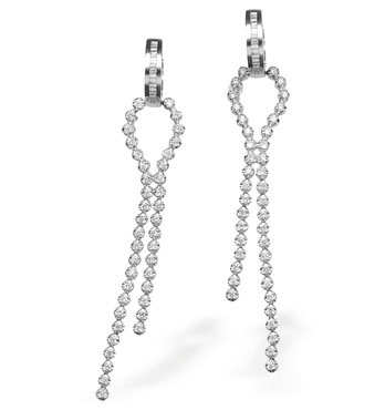 White Gold Diamond Earrings (146)