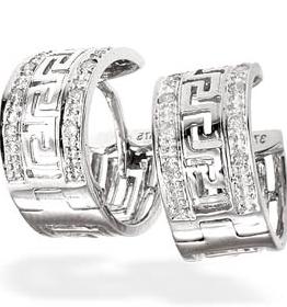 White Gold Diamond Earrings (264)