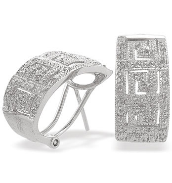 White Gold Diamond Earrings (500)