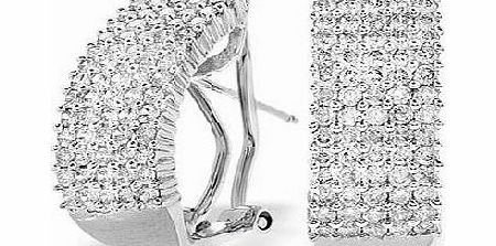 White Gold Diamond Earrings (759)