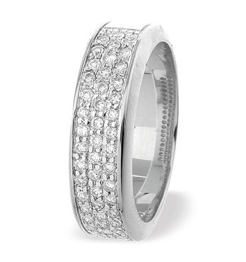 Ampalian Jewellery White Gold Diamond Eternity Ring (475)
