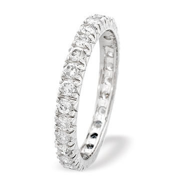 Ampalian Jewellery White Gold Diamond Full Eternity Ring (328)