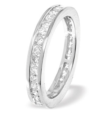 Ampalian Jewellery White Gold Diamond Full Eternity Ring (462)