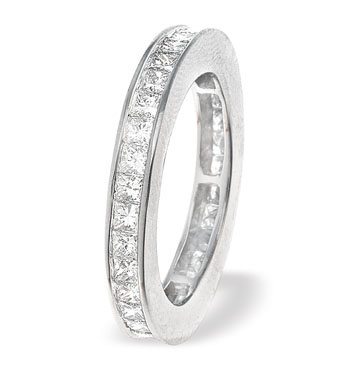 Ampalian Jewellery White Gold Diamond Full Eternity Ring (546)