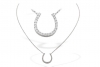 Ampalian Jewellery White Gold Diamond Horseshoe Pendant