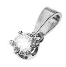White Gold Diamond Pendant (097)