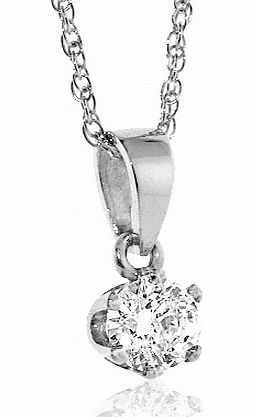 White Gold Diamond Pendant (098)