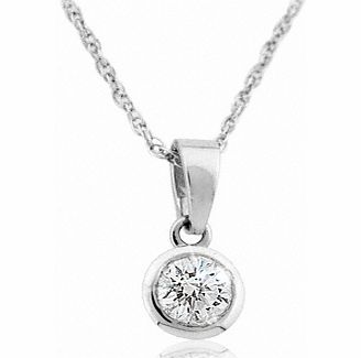 White Gold Diamond Pendant (103)