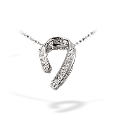 Ampalian Jewellery White Gold Diamond Pendant (107)