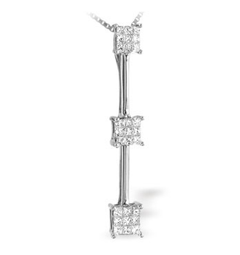 White Gold Diamond Pendant (122)