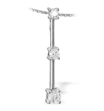 White Gold Diamond Pendant (124)