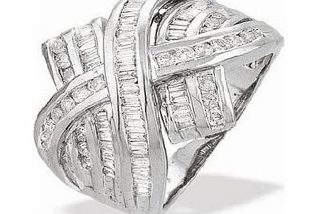 Ampalian Jewellery White Gold Diamond Ring (000)