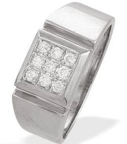 Ampalian Jewellery White Gold Diamond Ring (062)