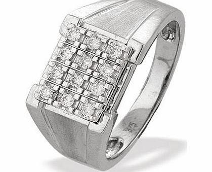 White Gold Diamond Ring (087)