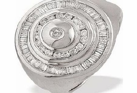 Ampalian Jewellery White Gold Diamond Ring (109)
