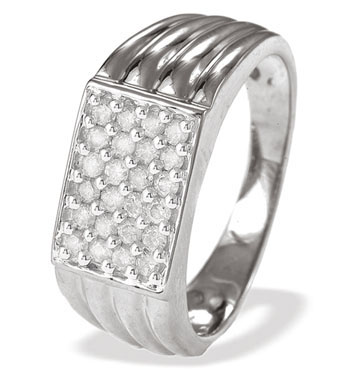 Ampalian Jewellery White Gold Diamond Ring (116)