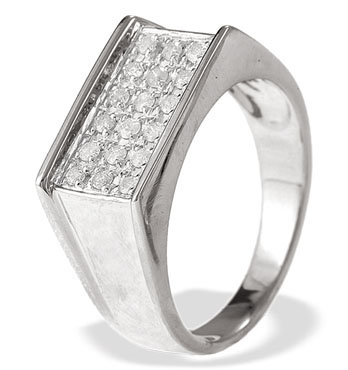 Ampalian Jewellery White Gold Diamond Ring (126)