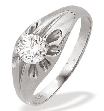 Ampalian Jewellery White Gold Diamond Ring (225)