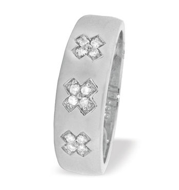 Ampalian Jewellery White Gold Diamond Ring (230)