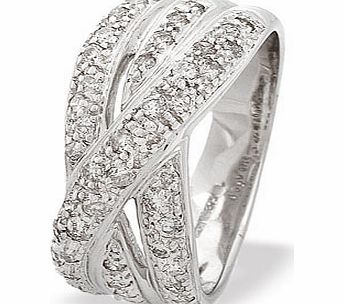 Ampalian Jewellery White Gold Diamond Ring (279)