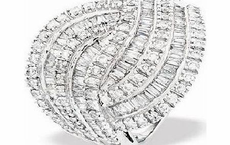 Ampalian Jewellery White Gold Diamond Ring (323)