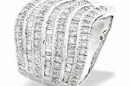 Ampalian Jewellery White Gold Diamond Ring (334)