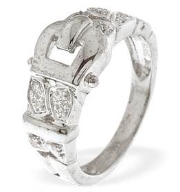 Ampalian Jewellery White Gold Diamond Ring (472)