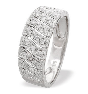 Ampalian Jewellery White Gold Diamond Ring (539)