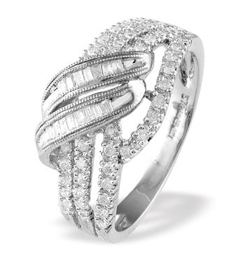 Ampalian Jewellery White Gold Diamond Ring (551)