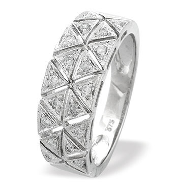 Ampalian Jewellery White Gold Diamond Ring (569)