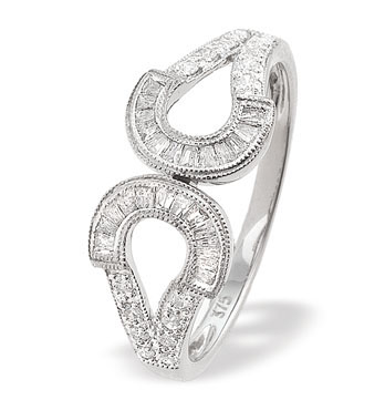 Ampalian Jewellery White Gold Diamond Ring (750)