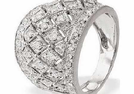 Ampalian Jewellery White Gold Diamond Ring (913)