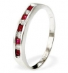 Ampalian Jewellery White Gold Diamond Ruby Ring
