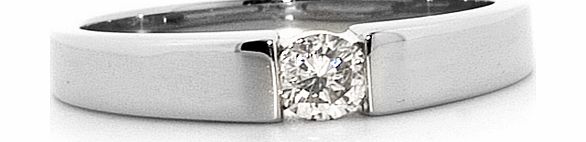 Ampalian Jewellery White Gold Diamond Solitaire Ring (069)