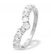Ampalian Jewellery White Gold Diamond Wishbone Eternity Ring