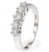 Ampalian Jewellery White Gold Eternity Ring Five Diamonds