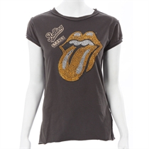 Amplified Black Gold Rolling Stones T-Shirt