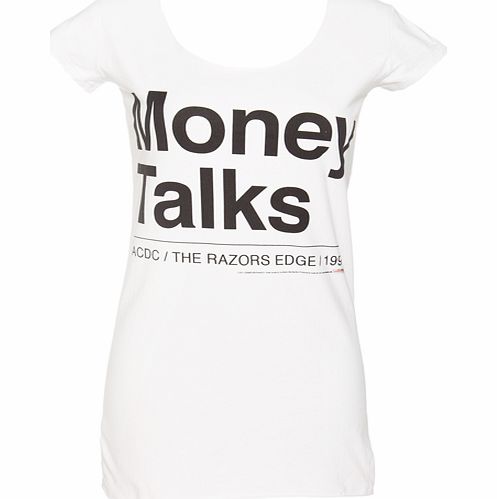 Amplified Clothing Ladies AC/DC Money Talks Lyrics T-Shirt from